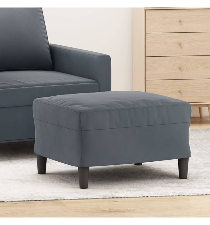Repose-pied Gris foncé 60x50x41 cm Velours | Mobilier & Déco