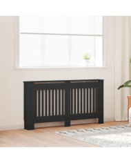 Cache-radiateur noir 152x19x81,5 cm MDF | Mobilier & Déco