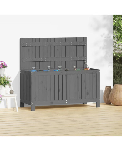 Boîte de rangement de jardin Gris 115x49x60 cm Bois de pin | Mobilier & Déco