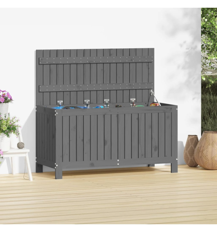 Boîte de rangement de jardin Gris 115x49x60 cm Bois de pin | Mobilier & Déco
