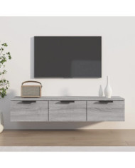 Armoire murale Sonoma gris 102x30x20 cm Bois d'ingénierie | Mobilier & Déco