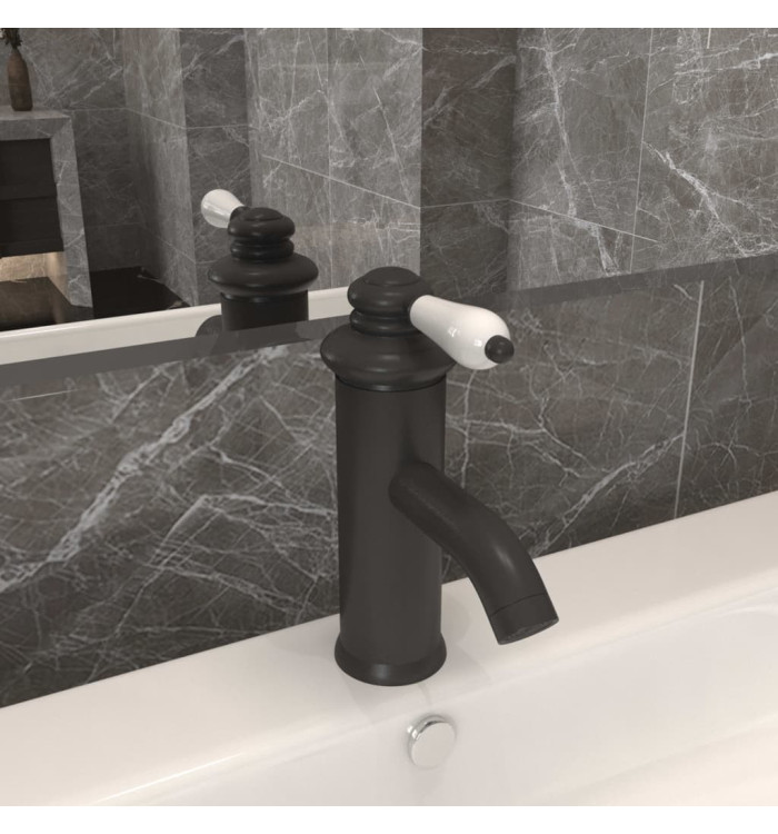 Robinet de lavabo de salle de bain Gris 130x180 mm | Mobilier & Déco