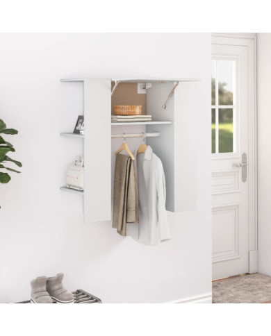 Armoire de couloir Blanc 97,5x37x99 cm Bois d'ingénierie | Mobilier & Déco