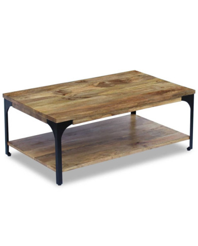 Table basse Bois de manguier 100x60x38 cm | Mobilier & Déco