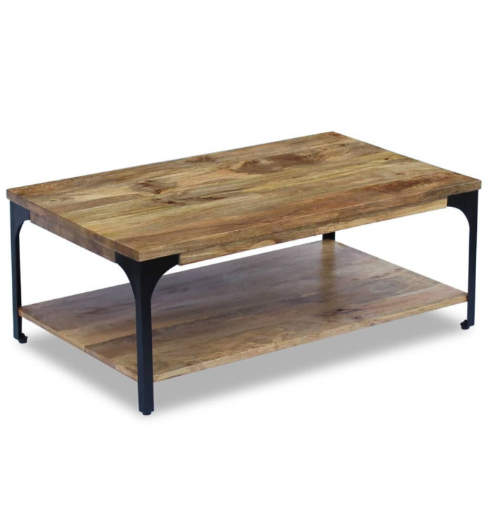 Table basse Bois de manguier 100x60x38 cm | Mobilier & Déco