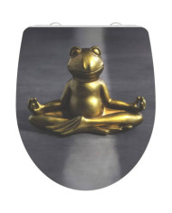 SCHÜTTE Siège de toilette Duroplast fermeture en douceur RELAXING FROG | Mobilier & Déco