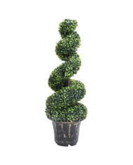 Plante de buis artificiel en spirale avec pot Vert 100 cm | Mobilier & Déco