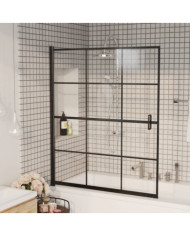 Cabine de douche ESG 116x140 cm Noir | Mobilier & Déco