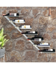 Casier à vin mural pour 7 bouteilles Blanc Fer | Mobilier & Déco