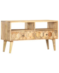 Meuble TV 90x30x50 cm Bois de manguier solide | Mobilier & Déco