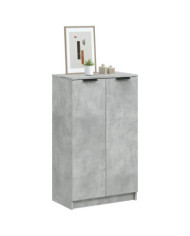 Armoire à chaussures Gris béton 59x35x100 cm Bois d'ingénierie | Mobilier & Déco