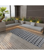 Tapis d'extérieur ARAKIL Noir 80x250 cm PP | Mobilier & Déco