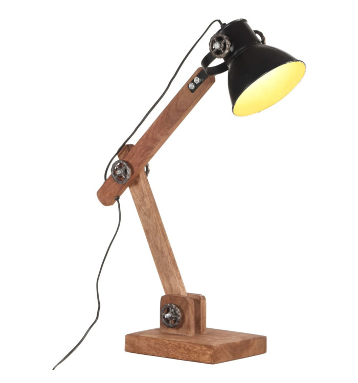 Lampe de bureau industrielle Noir Rond 58x18x90 cm E27 | Mobilier & Déco