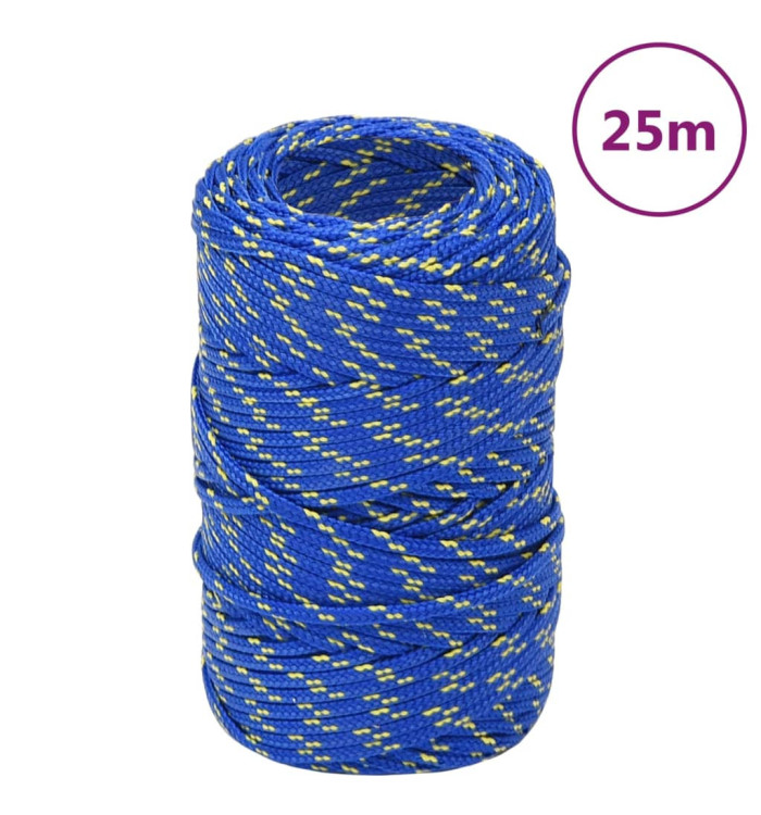 Corde de bateau Bleu 2 mm 25 m Polypropylène | Mobilier & Déco