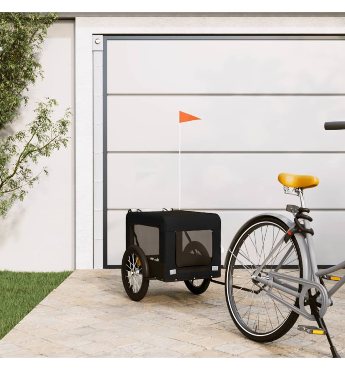 Remorque de vélo pour animaux de compagnie noir | Mobilier & Déco