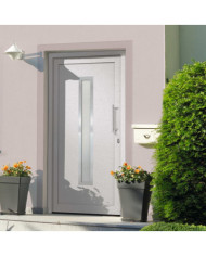 Porte d'entrée Blanc 98x200 cm | Mobilier & Déco