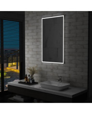 Miroir mural à LED pour salle de bains 60x100 cm | Mobilier & Déco