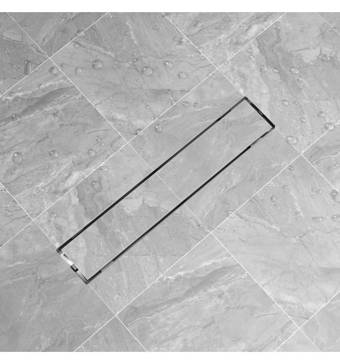 Drain de douche linéaire 630 x 140 mm Acier inoxydable | Mobilier & Déco