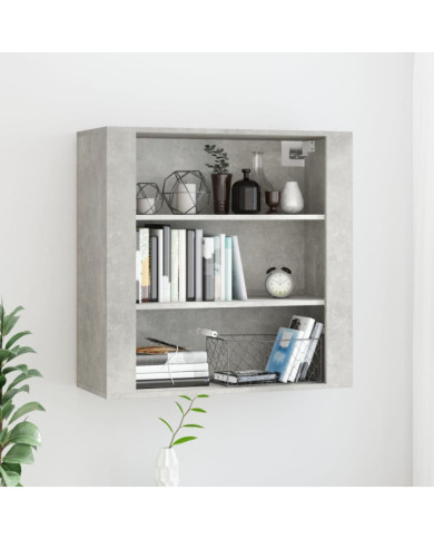 Armoire murale Gris béton 80x33x80 cm Bois d'ingénierie | Mobilier & Déco