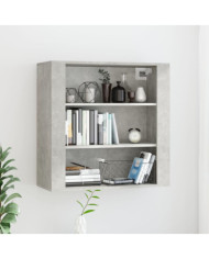 Armoire murale Gris béton 80x33x80 cm Bois d'ingénierie | Mobilier & Déco