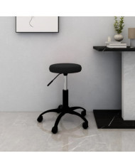 Chaise pivotante de bureau Noir Velours | Mobilier & Déco