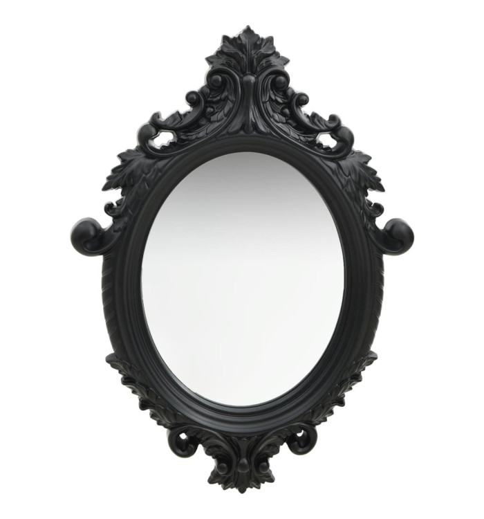 Miroir mural style château 56x76 cm Noir | Mobilier & Déco
