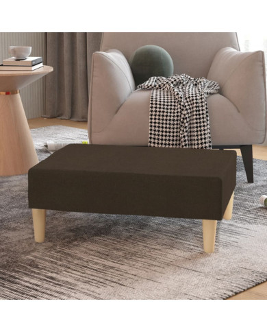 Repose-pied Marron foncé 78x56x32 cm Tissu | Mobilier & Déco