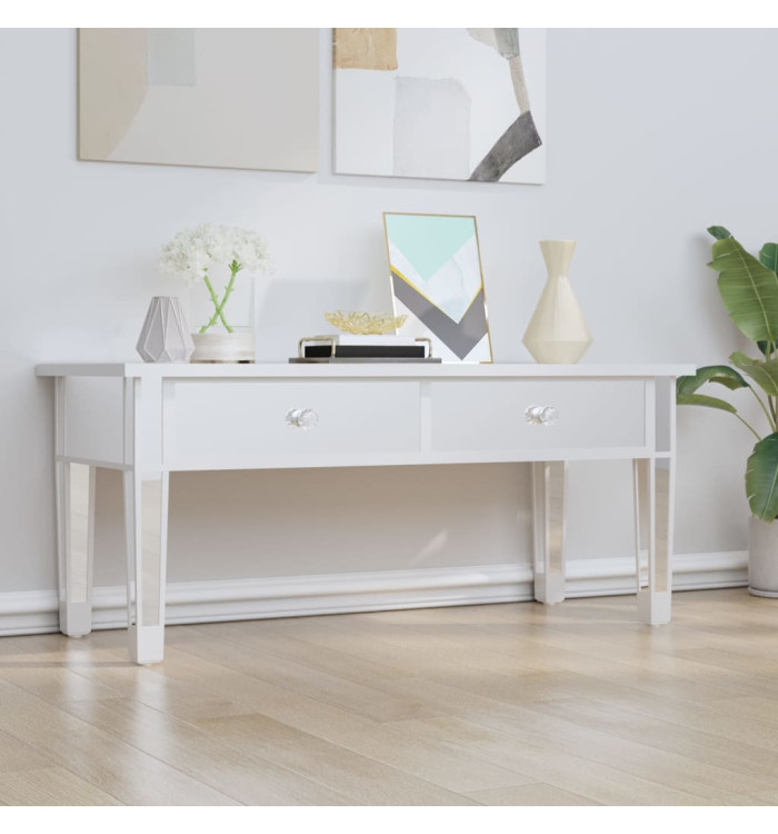 Table basse à miroir 106x45x45 cm Bois d'ingénierie et verre | Mobilier & Déco