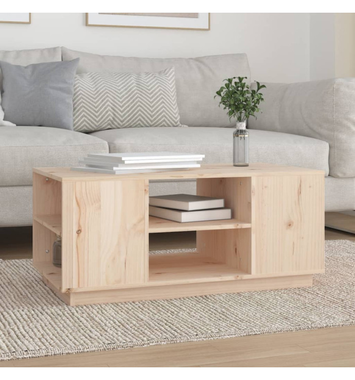 Table basse 90x49x40,5 cm Bois massif de pin | Mobilier & Déco