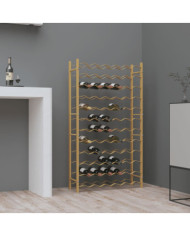 Casier à bouteilles pour 72 bouteilles Doré Métal | Mobilier & Déco