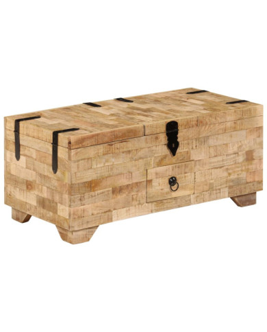 Table basse Bois de manguier massif 80x40x35 cm | Mobilier & Déco