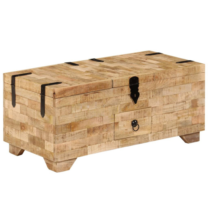 Table basse Bois de manguier massif 80x40x35 cm | Mobilier & Déco