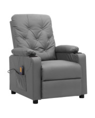 Fauteuil de massage Gris Similicuir | Mobilier & Déco