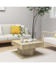 Table basse Chêne sonoma 57x57x30 cm Bois d’ingénierie | Mobilier & Déco