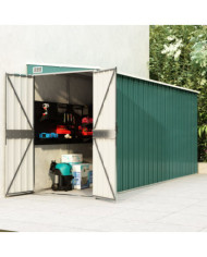 Abri de jardin mural Vert 118x382x178 cm Acier galvanisé | Mobilier & Déco