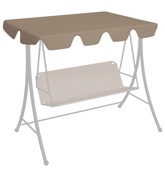 Toit de rechange de balançoire taupe 150/130x105/70 cm | Mobilier & Déco