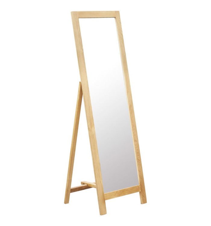 Miroir sur pied 48x46,5x150 cm Bois de chêne solide | Mobilier & Déco