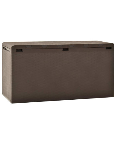 Boîte de rangement de jardin Marron 114x47x60 cm | Mobilier & Déco