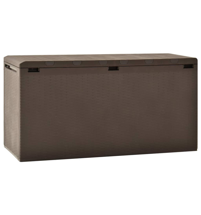 Boîte de rangement de jardin Marron 114x47x60 cm | Mobilier & Déco