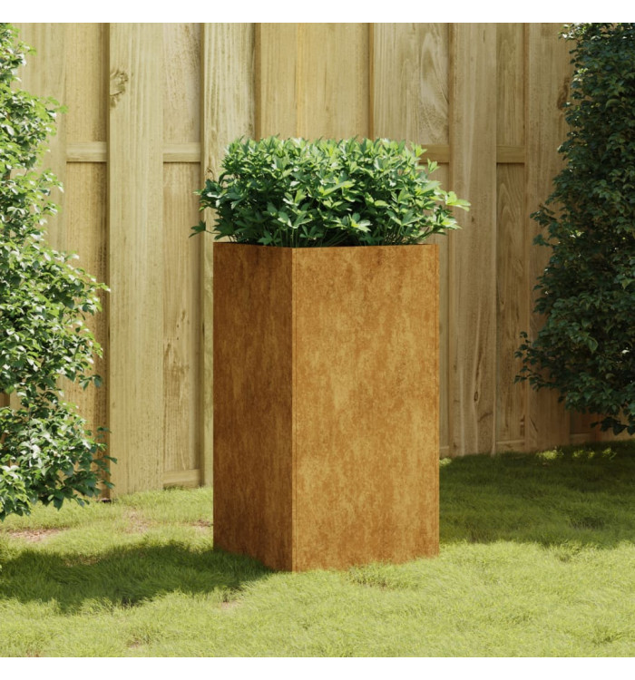 Jardinière 40x40x80 cm acier corten | Mobilier & Déco