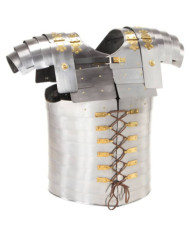 Armure corporelle de soldat romain GN Argenté Acier | Mobilier & Déco