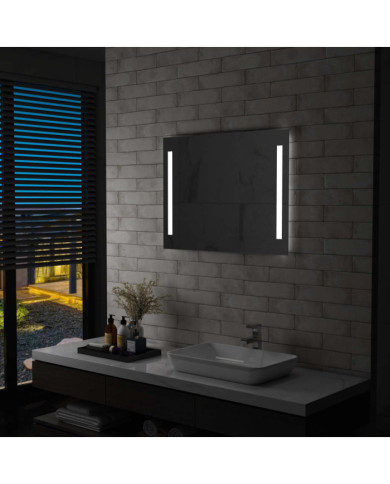 Miroir mural à LED pour salle de bains 80x60 cm | Mobilier & Déco