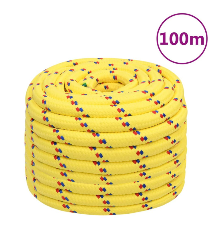 Corde de bateau Jaune 20 mm 100 m Polypropylène | Mobilier & Déco