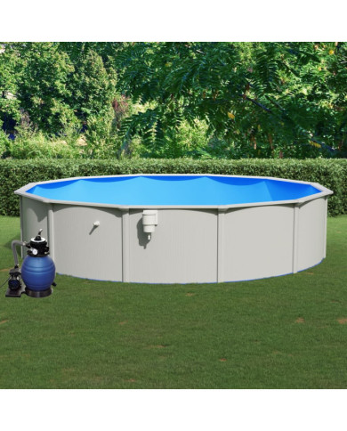 Piscine avec pompe filtrante à sable 550x120 cm | Mobilier & Déco