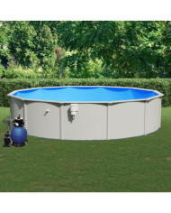 Piscine avec pompe filtrante à sable 550x120 cm | Mobilier & Déco