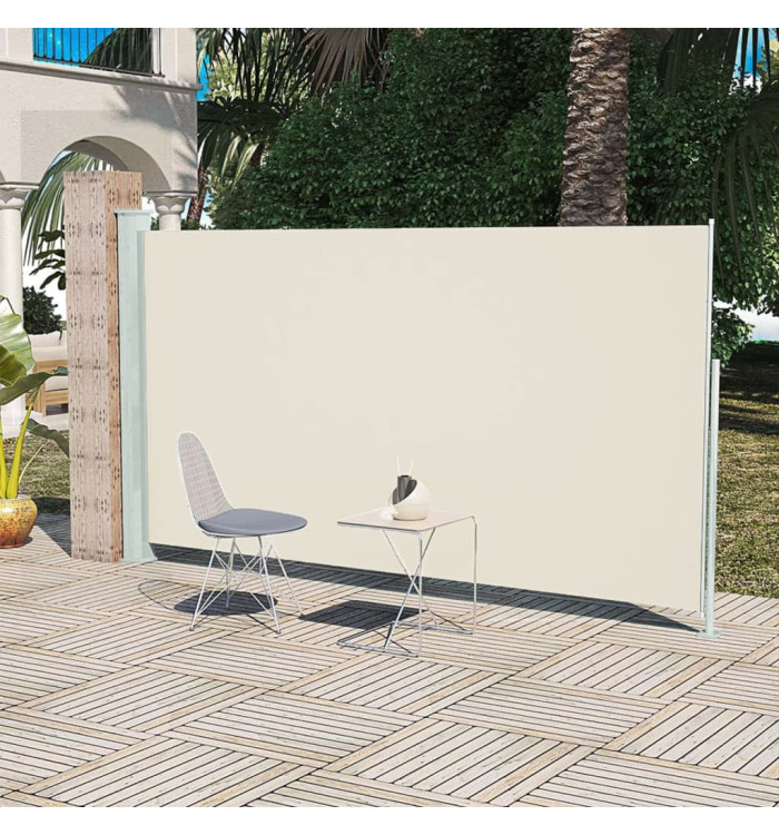 Auvent latéral de patio 160x300 cm Couleur crème | Mobilier & Déco