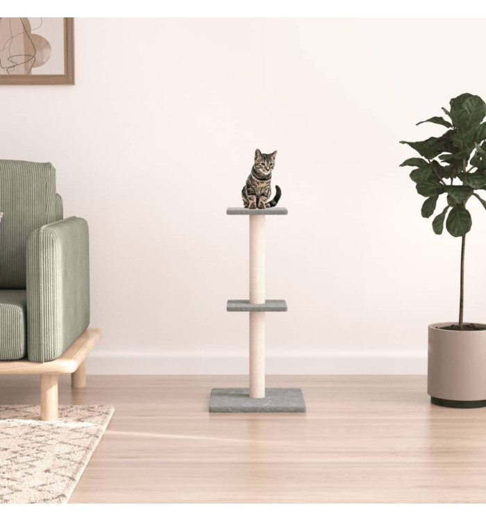 Arbre à chat avec griffoirs en sisal gris clair 73 cm | Mobilier & Déco