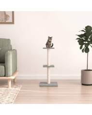 Arbre à chat avec griffoirs en sisal gris clair 73 cm | Mobilier & Déco