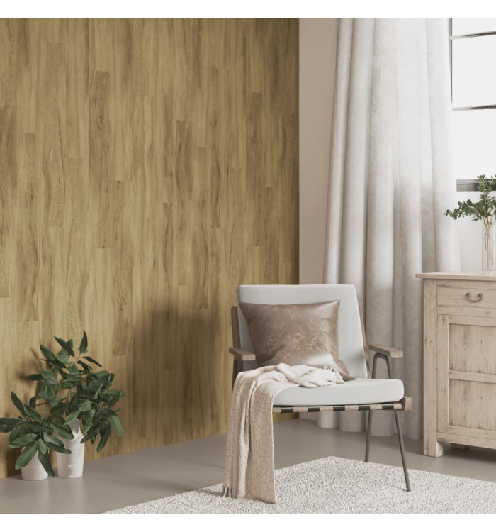 Panneaux muraux Aspect bois Marron PVC 4,12 m² | Mobilier & Déco