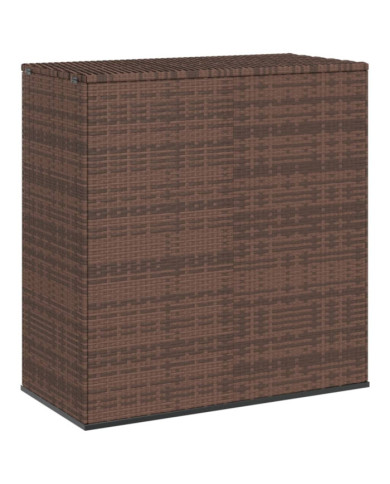 Boîte à coussins de jardin Résine tressée 100x49x103,5cm Marron | Mobilier & Déco
